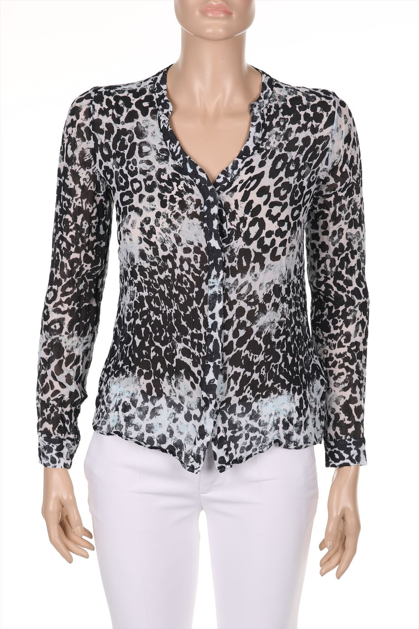 rich & royal - Bluse aus Viskose mit Leo-Print - D 36