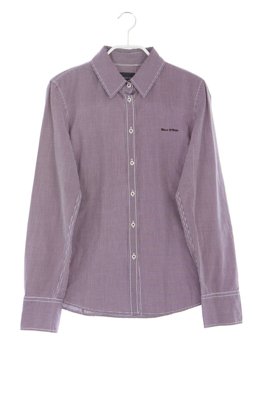 Marc O´Polo Core - Karo-Hemd-Bluse aus Baumwolle mit Logo-Stickerei - D 34