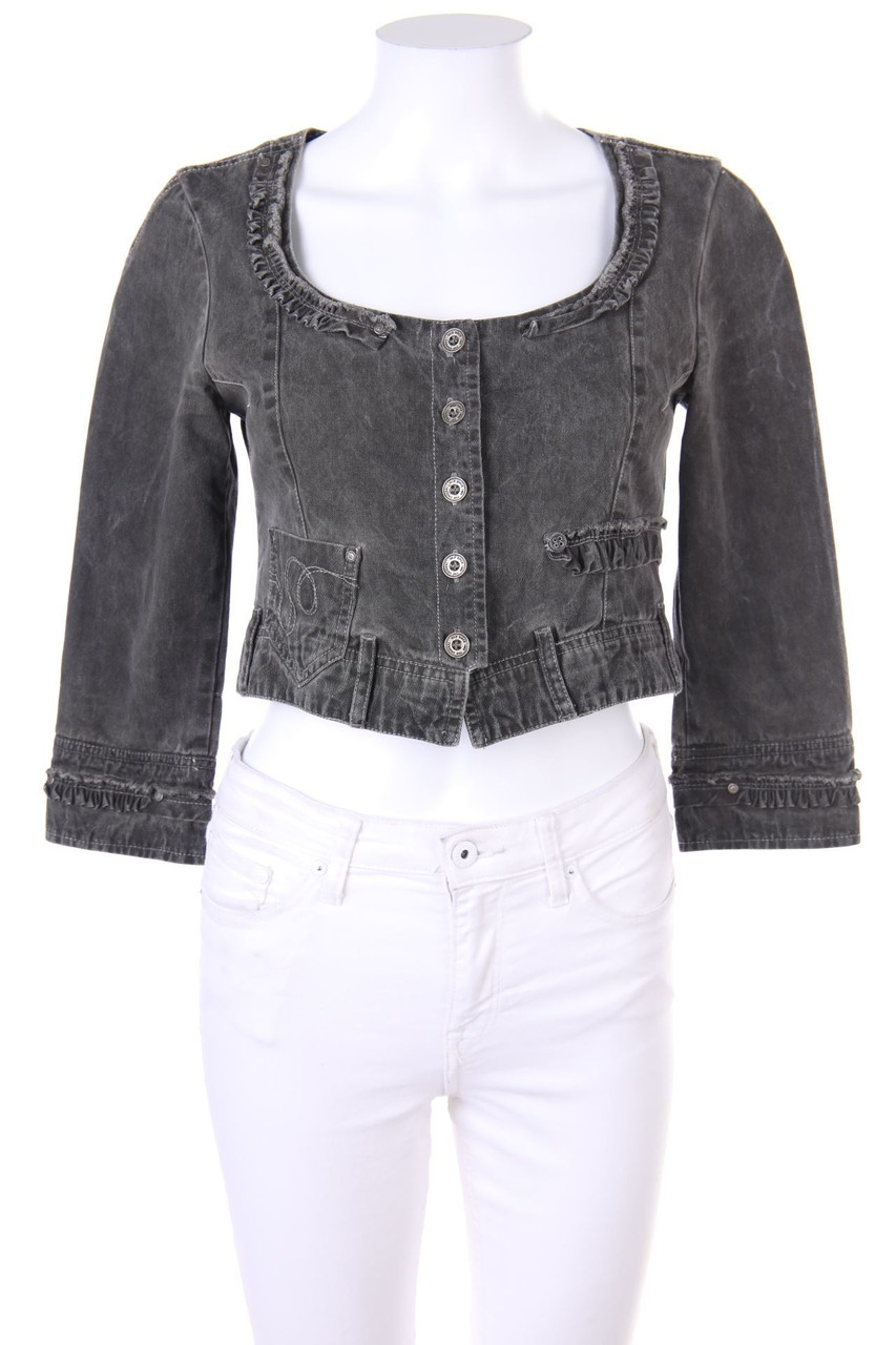 NILE - Garment Dyed-Jeans-Jacke - XS