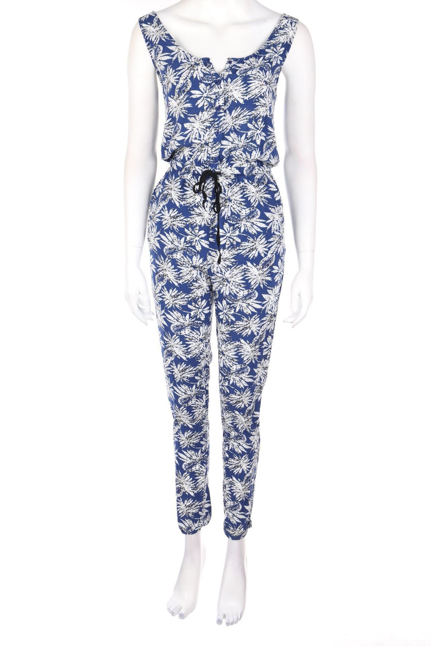 suncoo - Jumpsuit aus Viskose mit Blumen-Print mit Tunnelzug - S