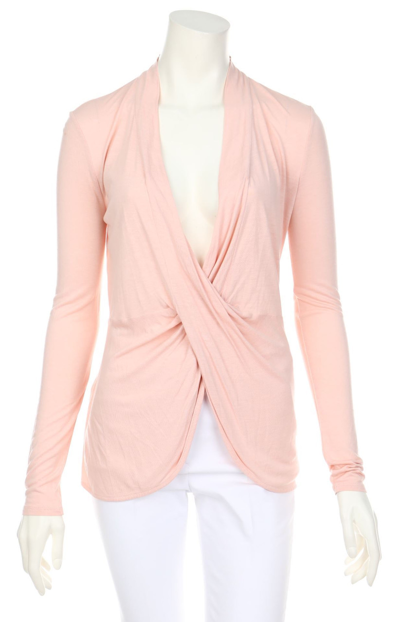 BCBG MAXAZRIA - Longsleeve-Shirt mit Drapierung - S