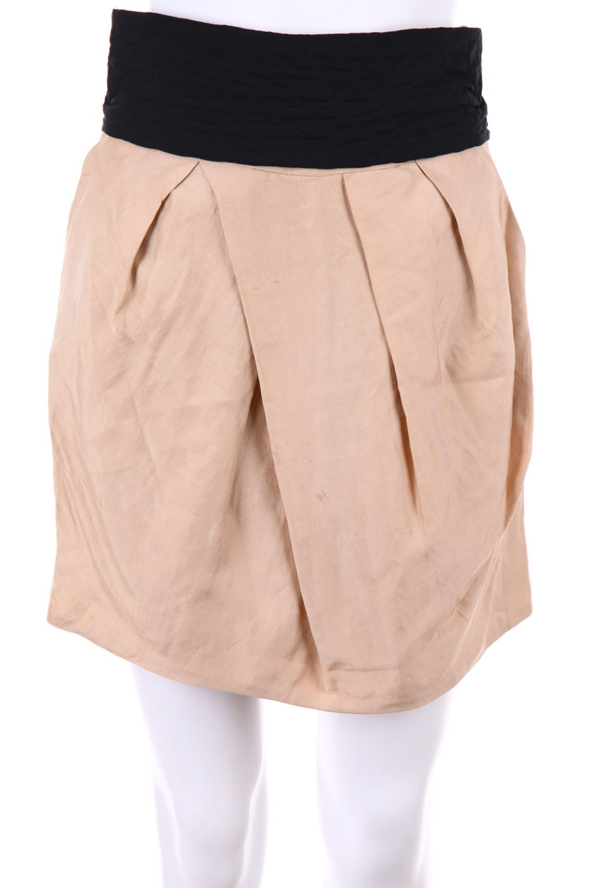 ZARA WOMAN - Falten-Mini-Rock mit Gürtel - XS