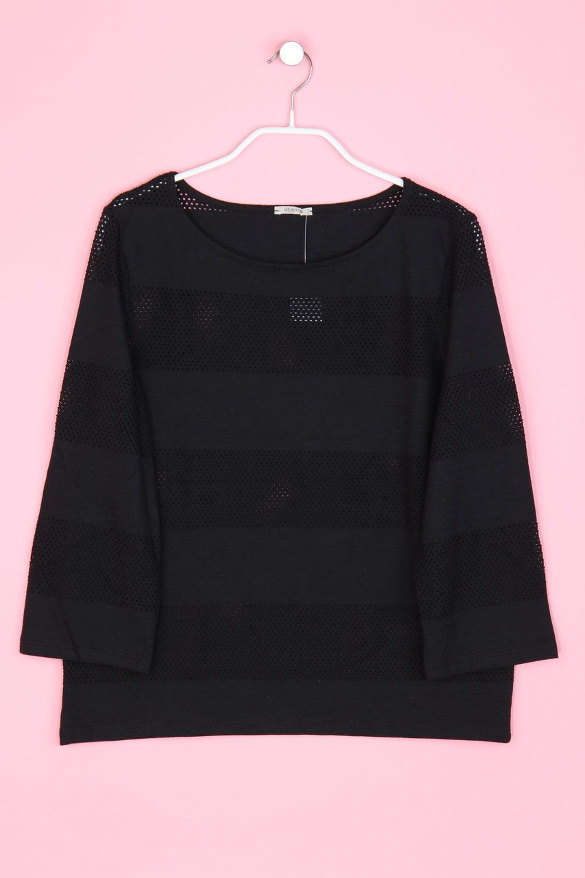 intimissimi - Shirt mit Streifen aus Mesh - L