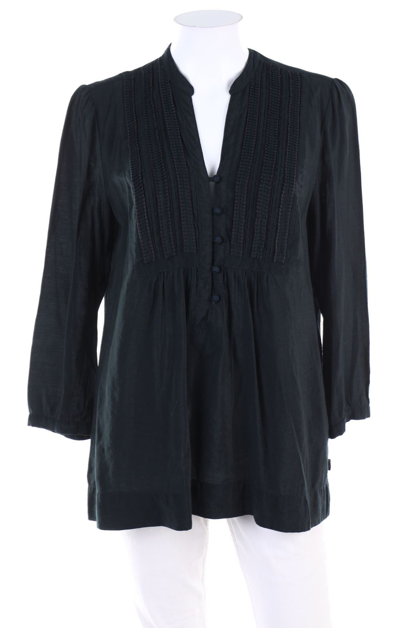 POLO JEANS COMPANY - Tunika-Bluse aus Viskose-Mix mit Falten - M