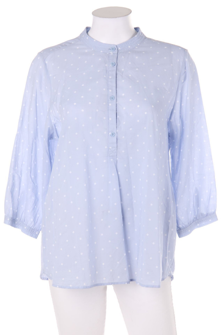 OPUS - Baumwoll-Bluse mit 3/4-Ärmel mit Punkten - D 38