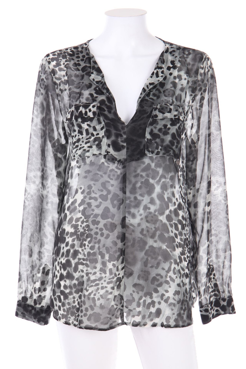 rich & royal - Chiffon-Muster-Bluse - L