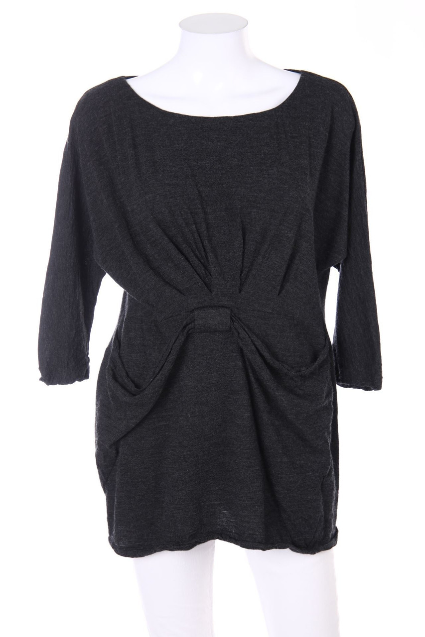 LOVE MOSCHINO - Schurwoll-Pullover aus Schurwolle mit Falten - D 38