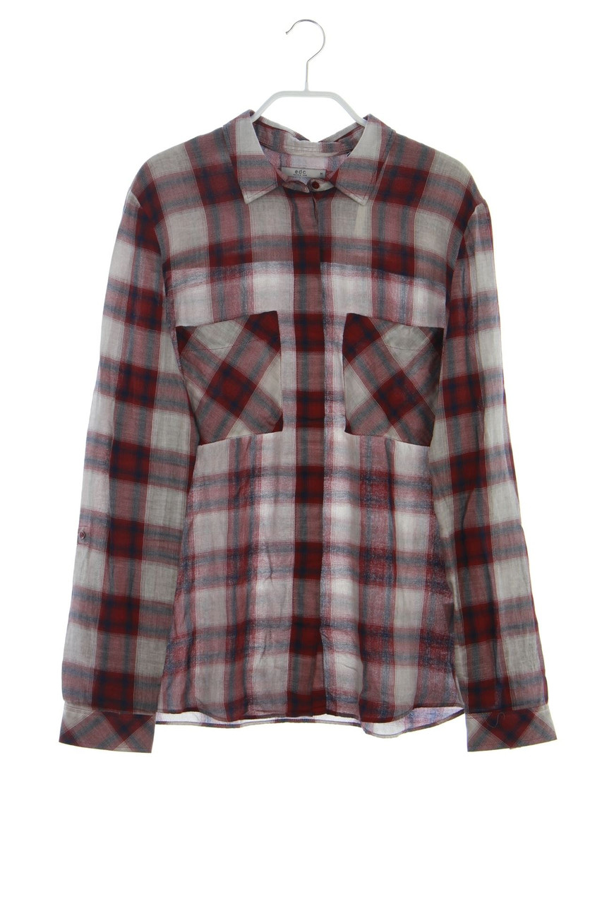 ESPRIT de corp - Karo-Hemd-Bluse mit Roll-up-Manschette - M