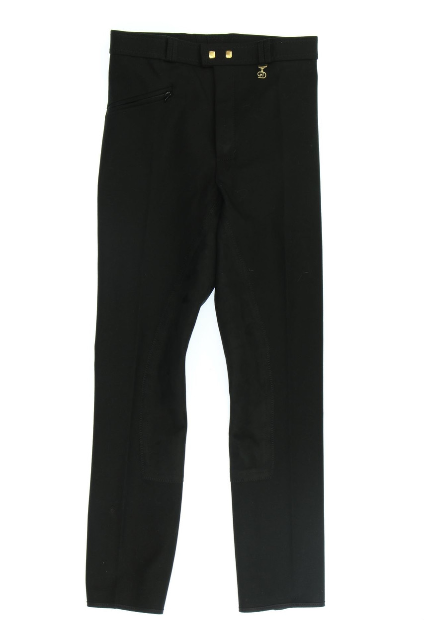 Golden Dress - Hose mit Leder-Details - 182