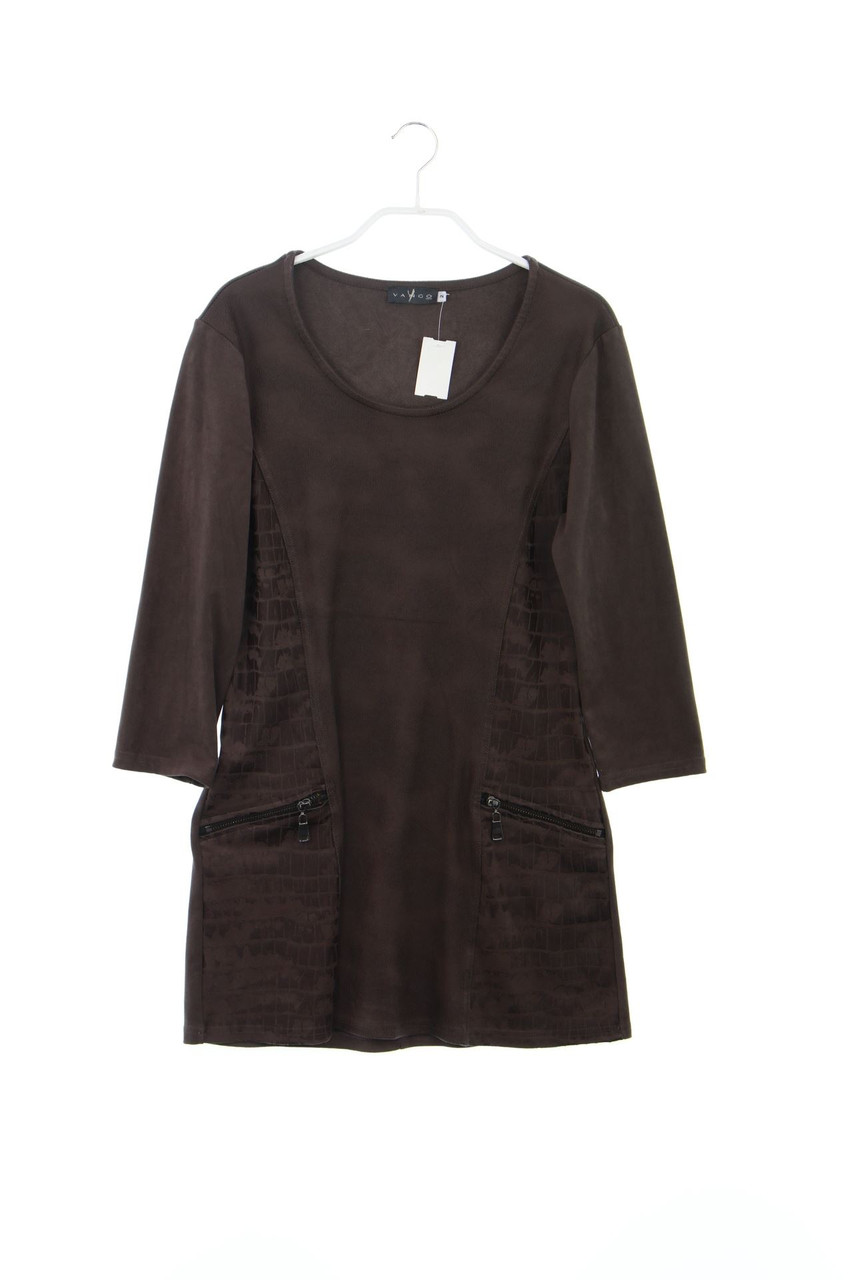 VANGO PARIS - Kleid aus Kunstleder mit 3/4-Ärmel - D 38