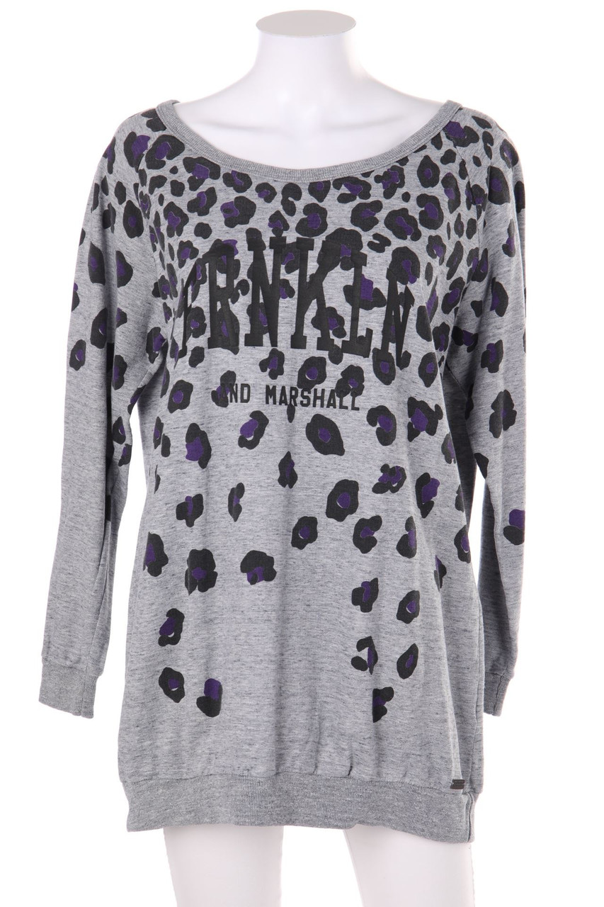 FRANKLIN & MARSHALL - Sweatshirt mit Leo-Print - M