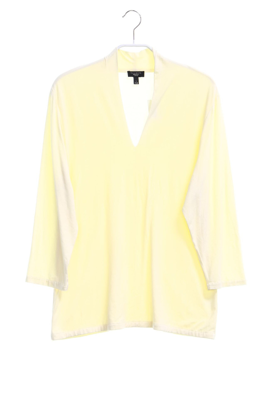 Talbots PETITES - 3/4-Arm-Shirt mit tiefem Ausschnitt - L