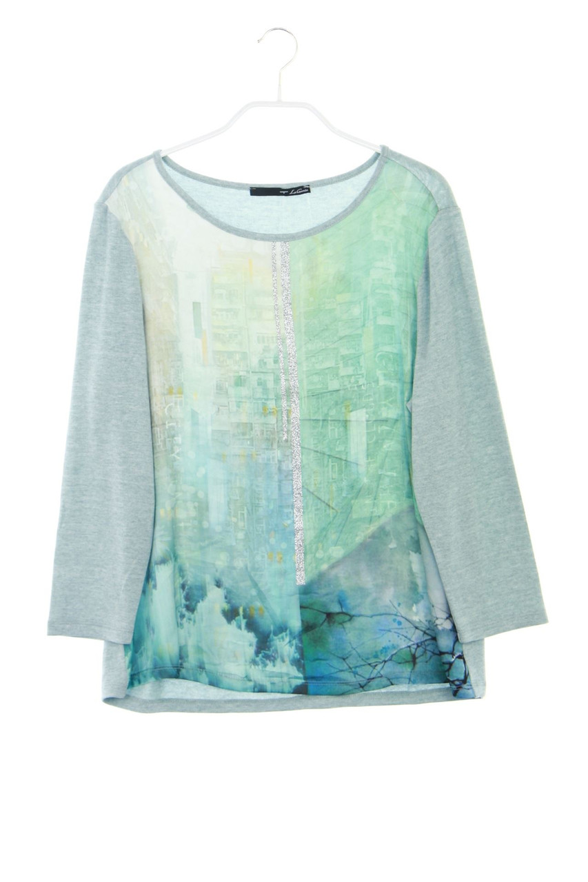 Le Comte - Strick-Pullover mit Print - D 38