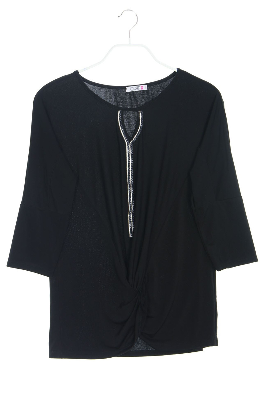 Carnaby - 3/4-Arm-Shirt mit Schmuckstein-Applikation mit Keyhole - L