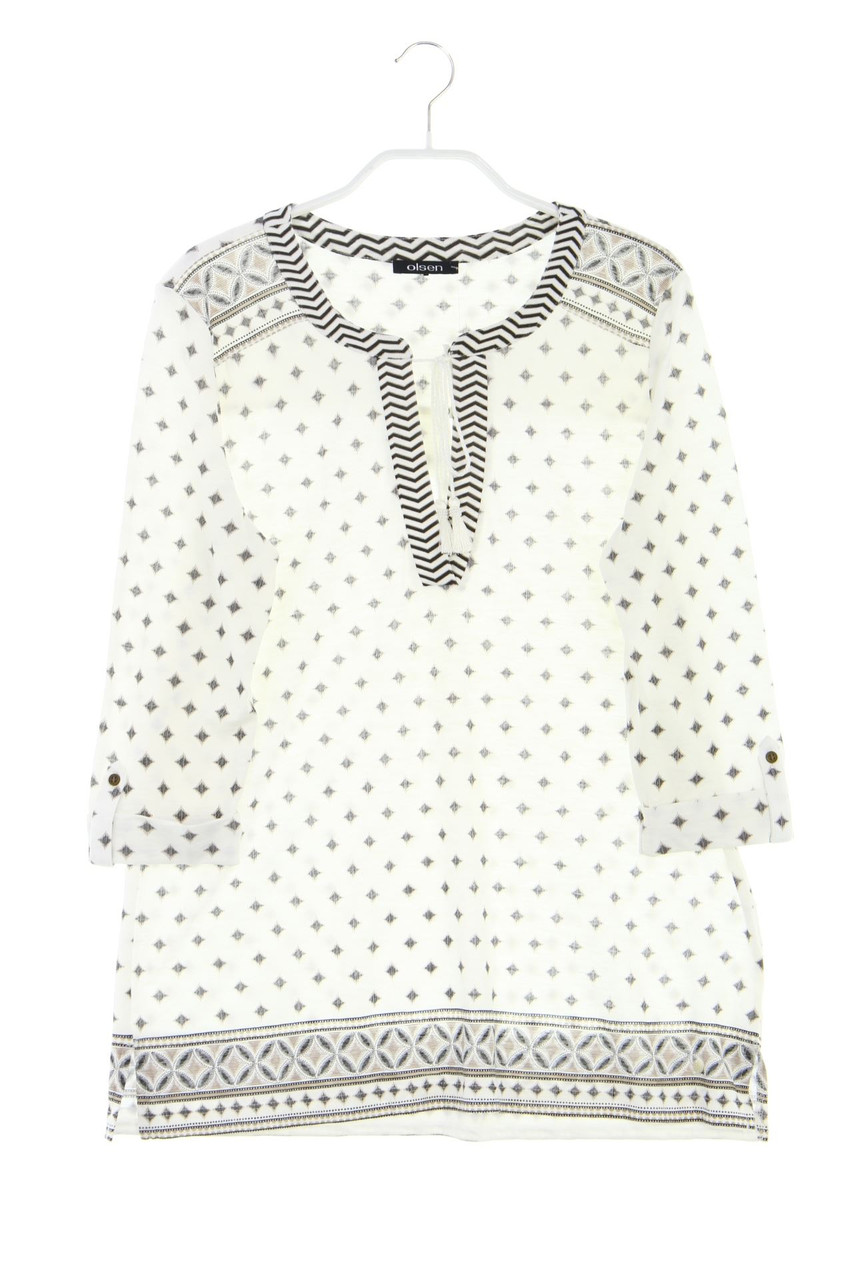 olsen - Tunika-3/4-Arm-Shirt mit Quasten - D 40