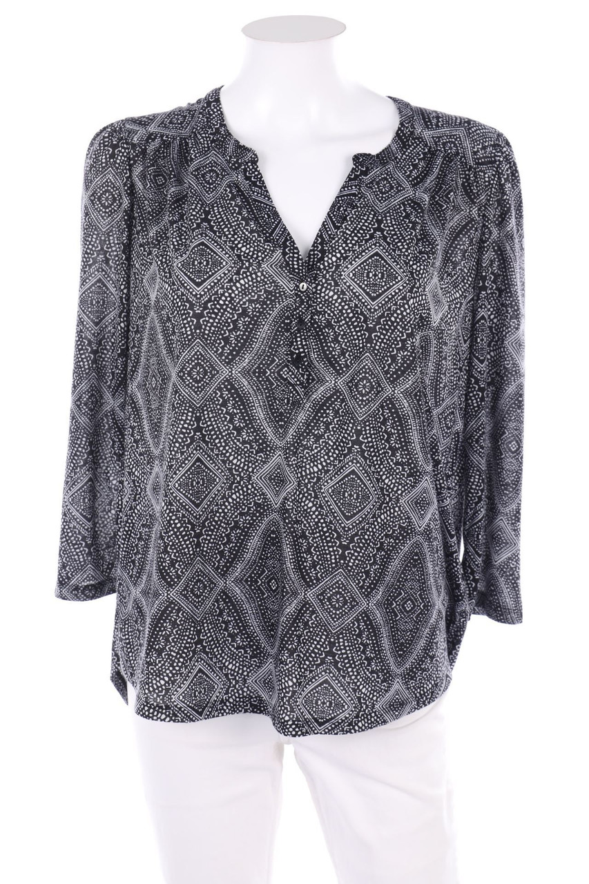 H&M - Print-Bluse mit 3/4-Ärmel - M