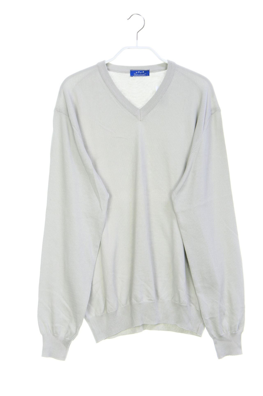 HUNT GALLERY - Baumwoll-Strick-Pullover mit V-Neck - 54