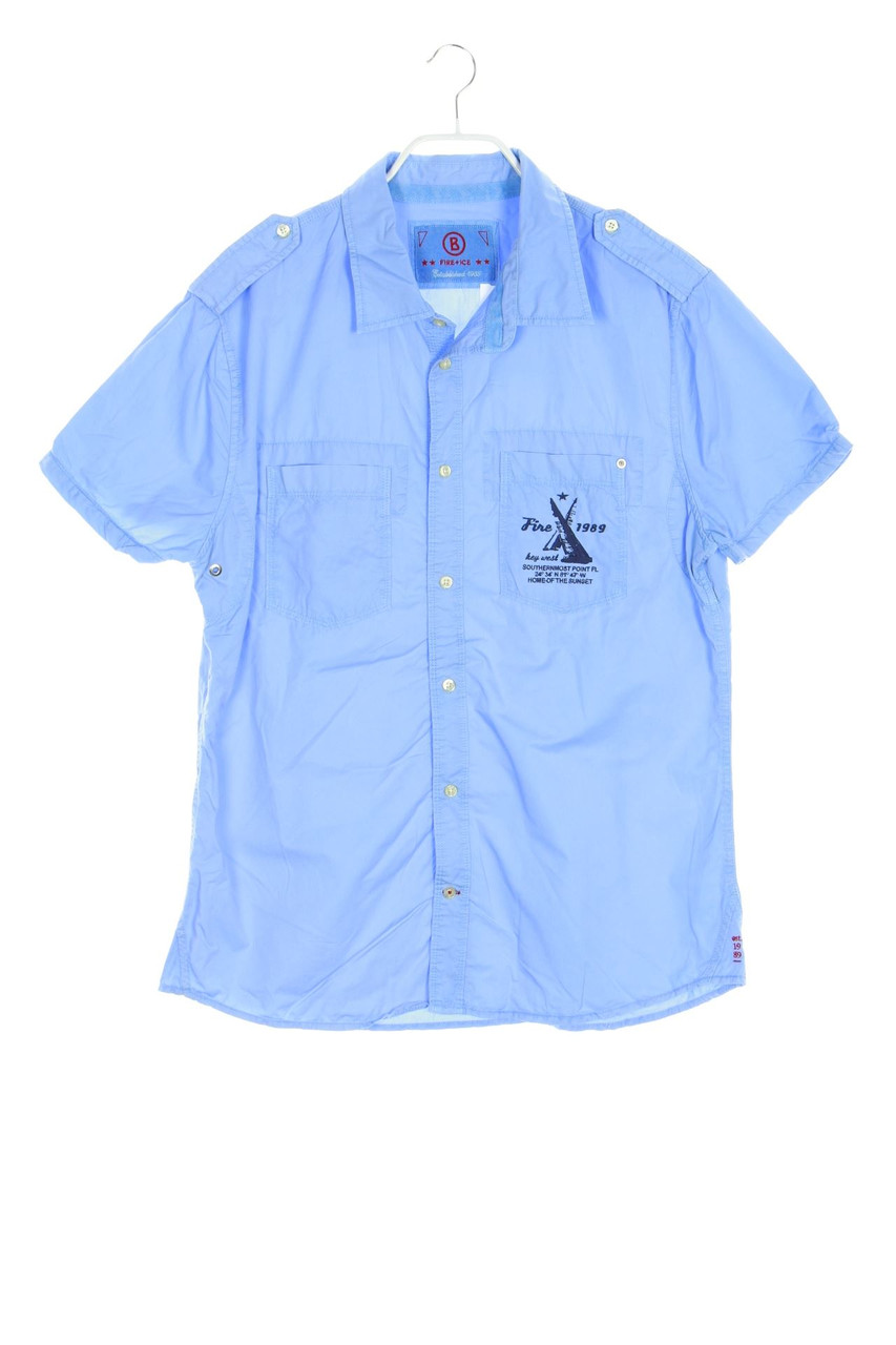 BOGNER FIRE+ICE - Kurzarm-Hemd mit Stickereien - XXL