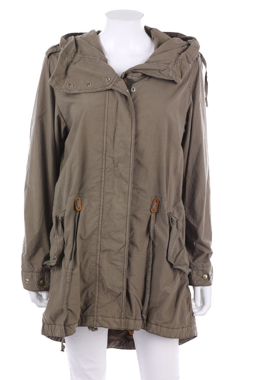 BOSS ORANGE - Parka aus Baumwolle mit Logo-Prägung - D 34