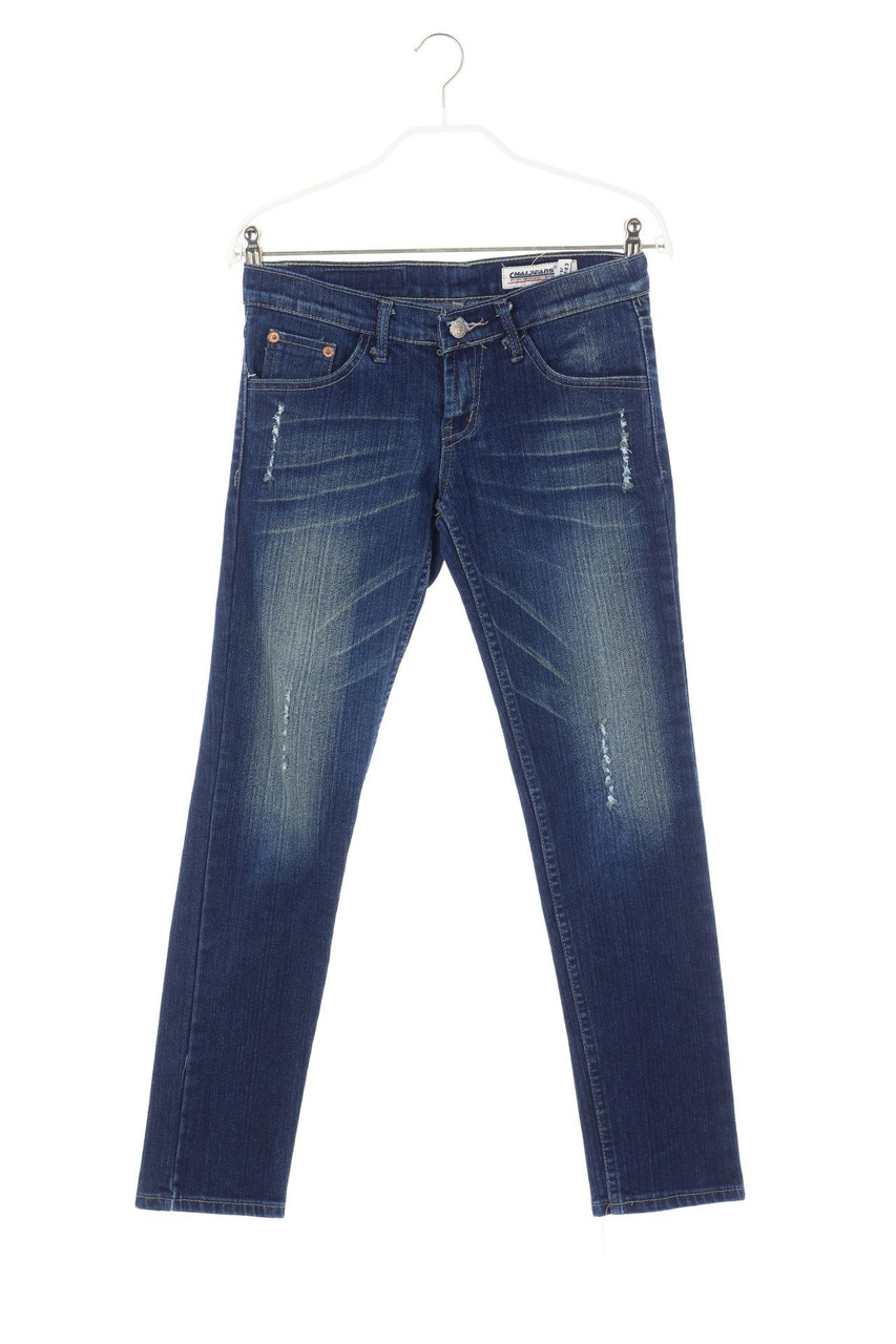 CHAI JEANS - Jeans im Destroyed Look mit Stickereien - S