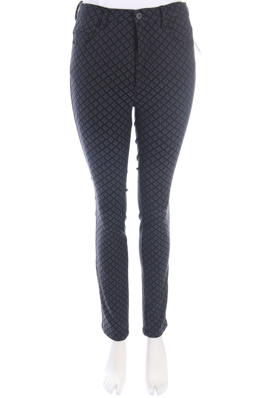 ZARA WOMAN - Muster-Hose mit Stretch - M