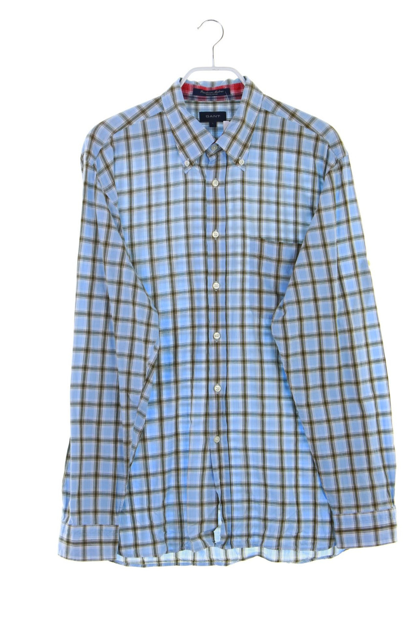 GANT - kariertes Button-down-Hemd aus Baumwolle mit Krempel-Ärmeln - L