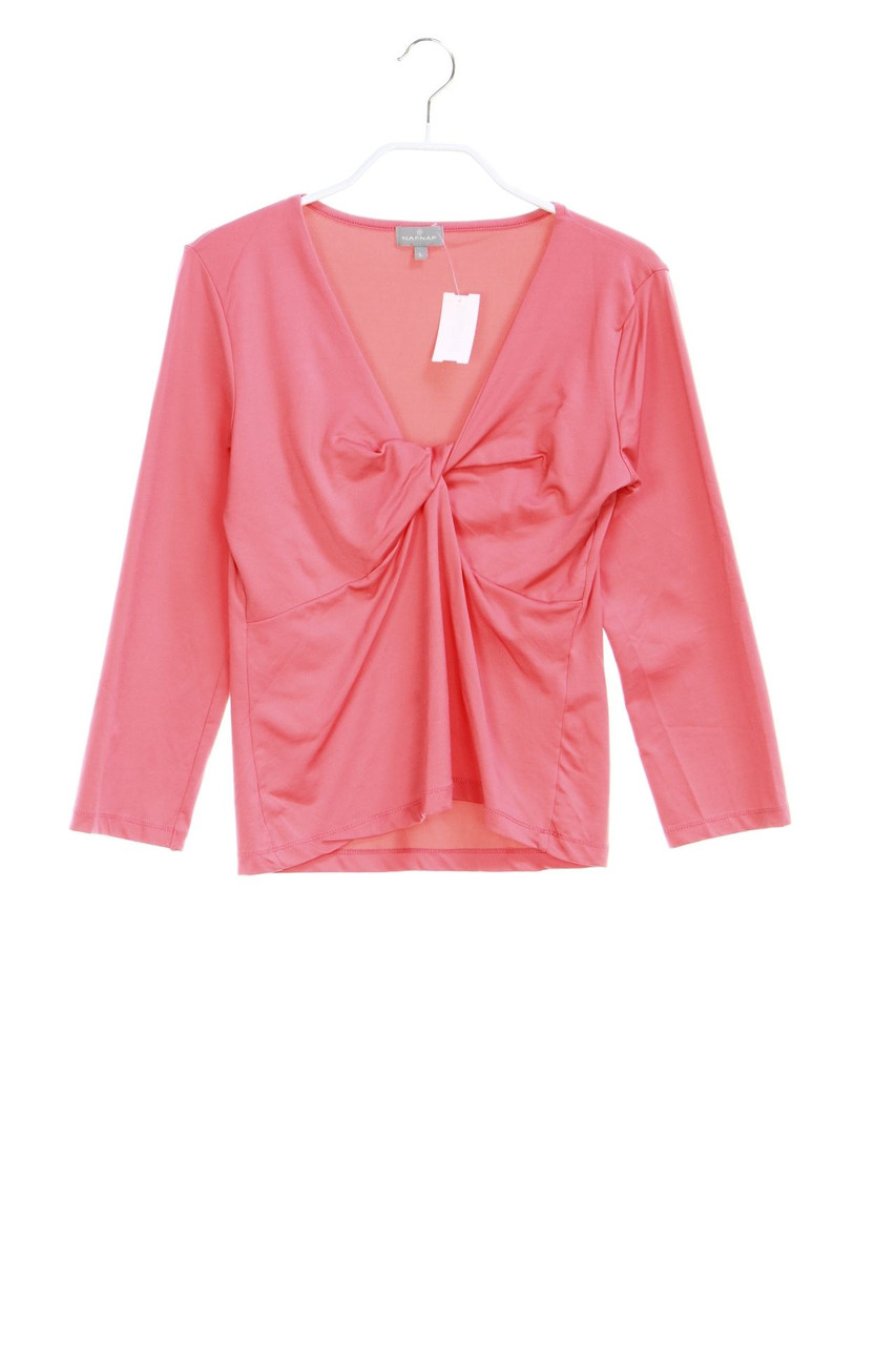 NAF NAF - Cropped-Knoten-Shirt mit Stretch - M