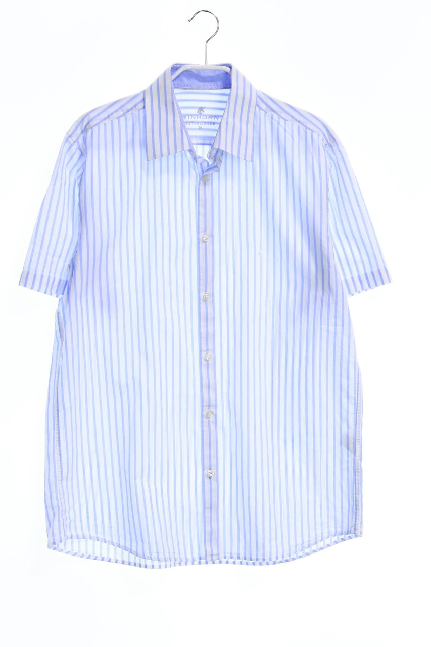 EINHORN - Kurzarm-Hemd Casual Streifen mit Logo-Stickerei - 39