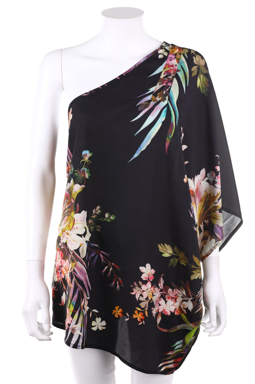 RIVER ISLAND - One-Shoulder Kleid mit Blumen-Print - D 36