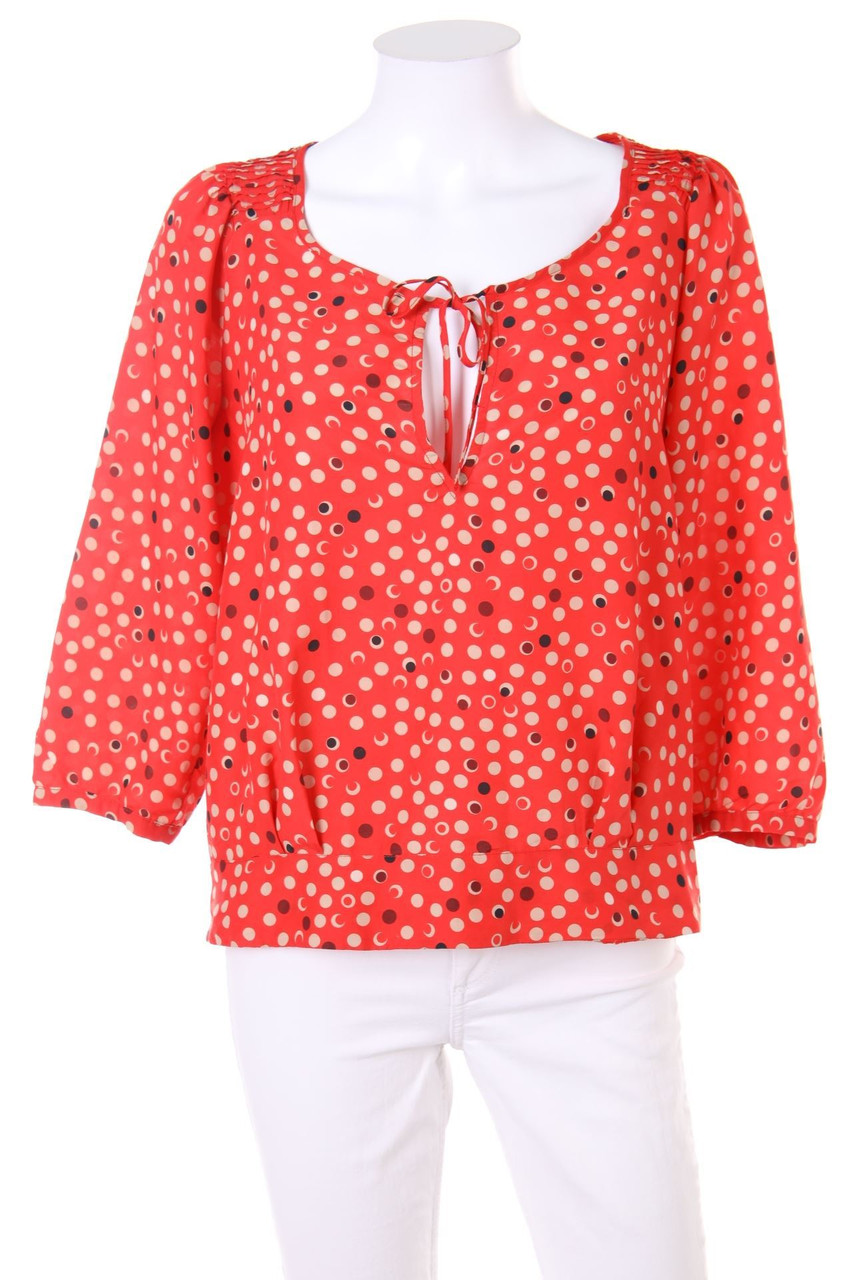 KOOKAI - Muster-Bluse mit Biesen - D 40