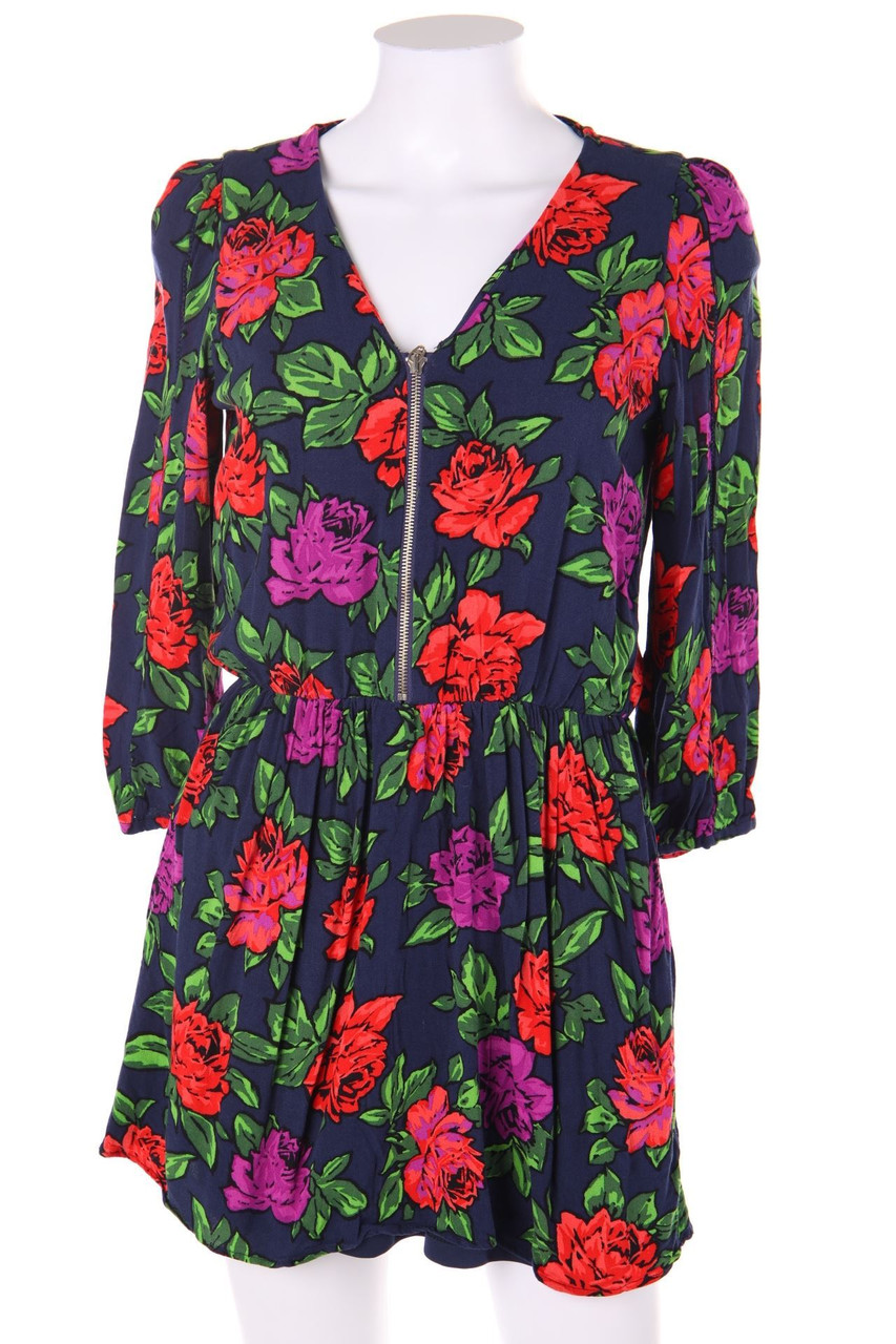ZARA TRF - Kleid mit Blumen-Print - M