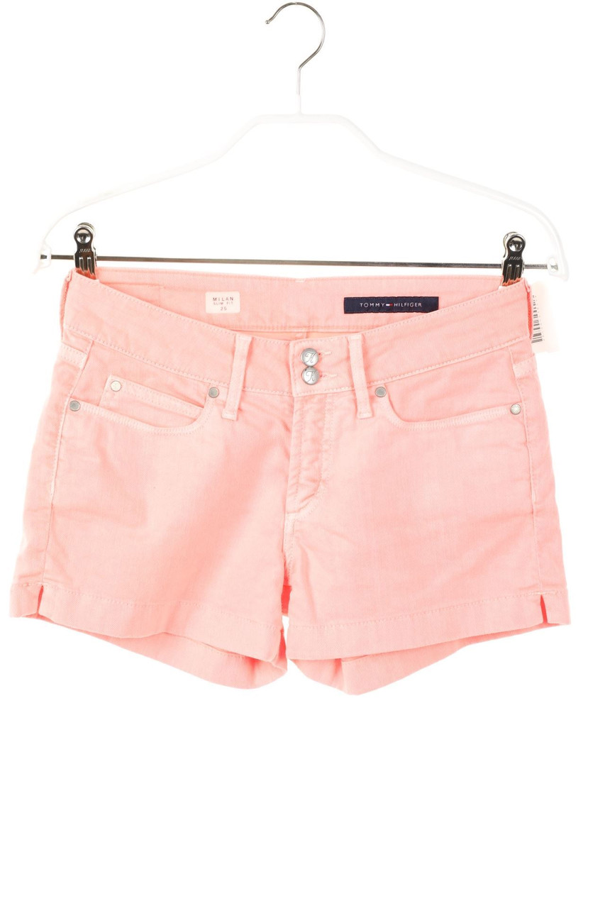 TOMMY HILFIGER - Neon-Jeans-Shorts mit Logo-Patch - W25