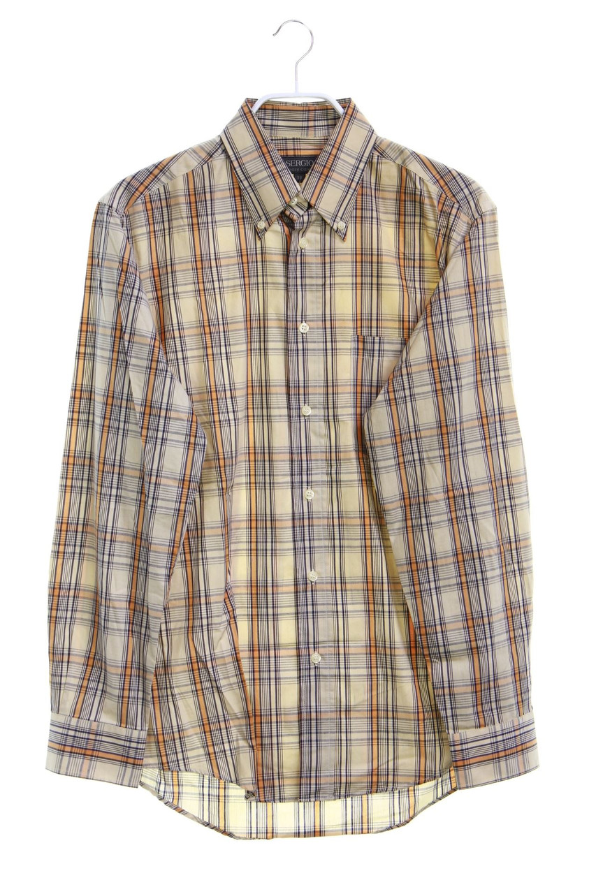 SERGIO - kariertes Button-down-Hemd - S
