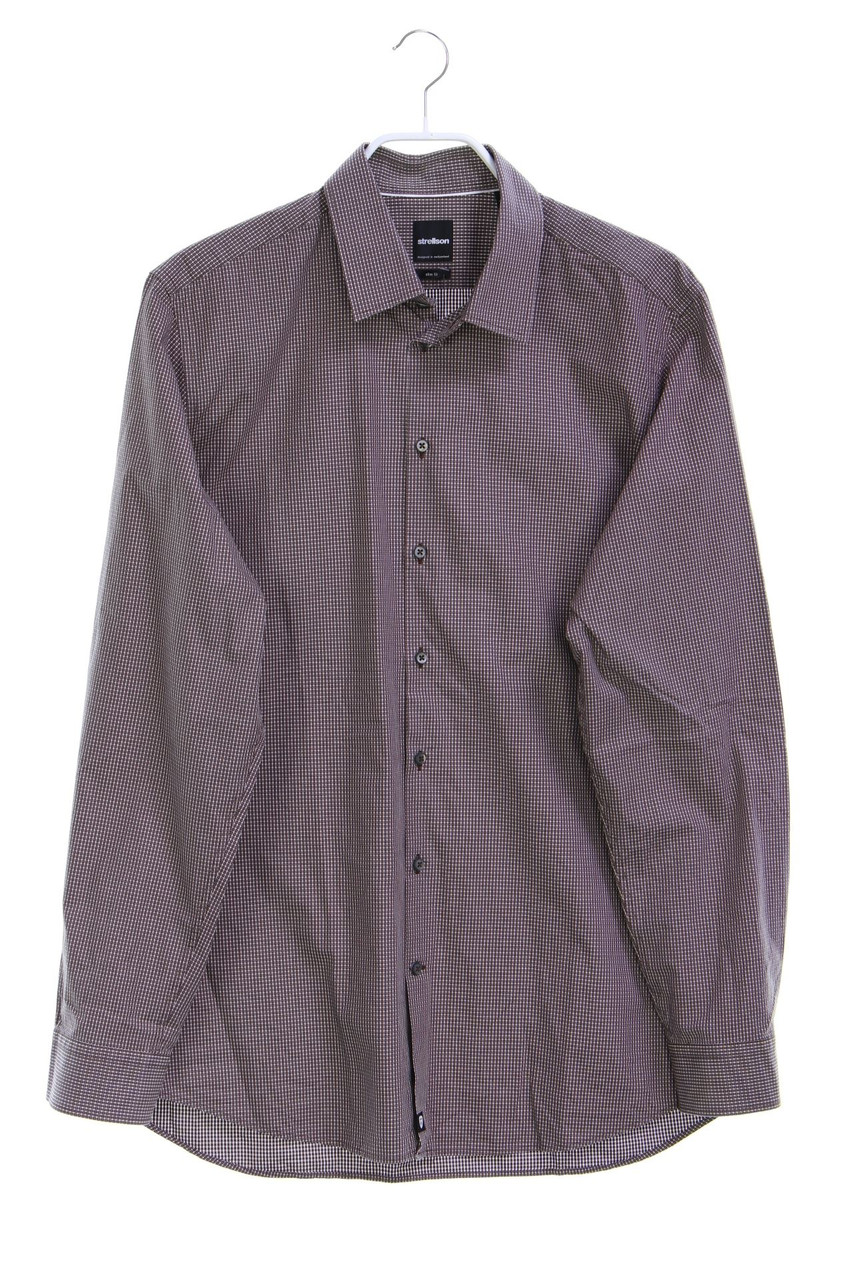 strellson - Muster-Hemd mit Logo-Patch - 41