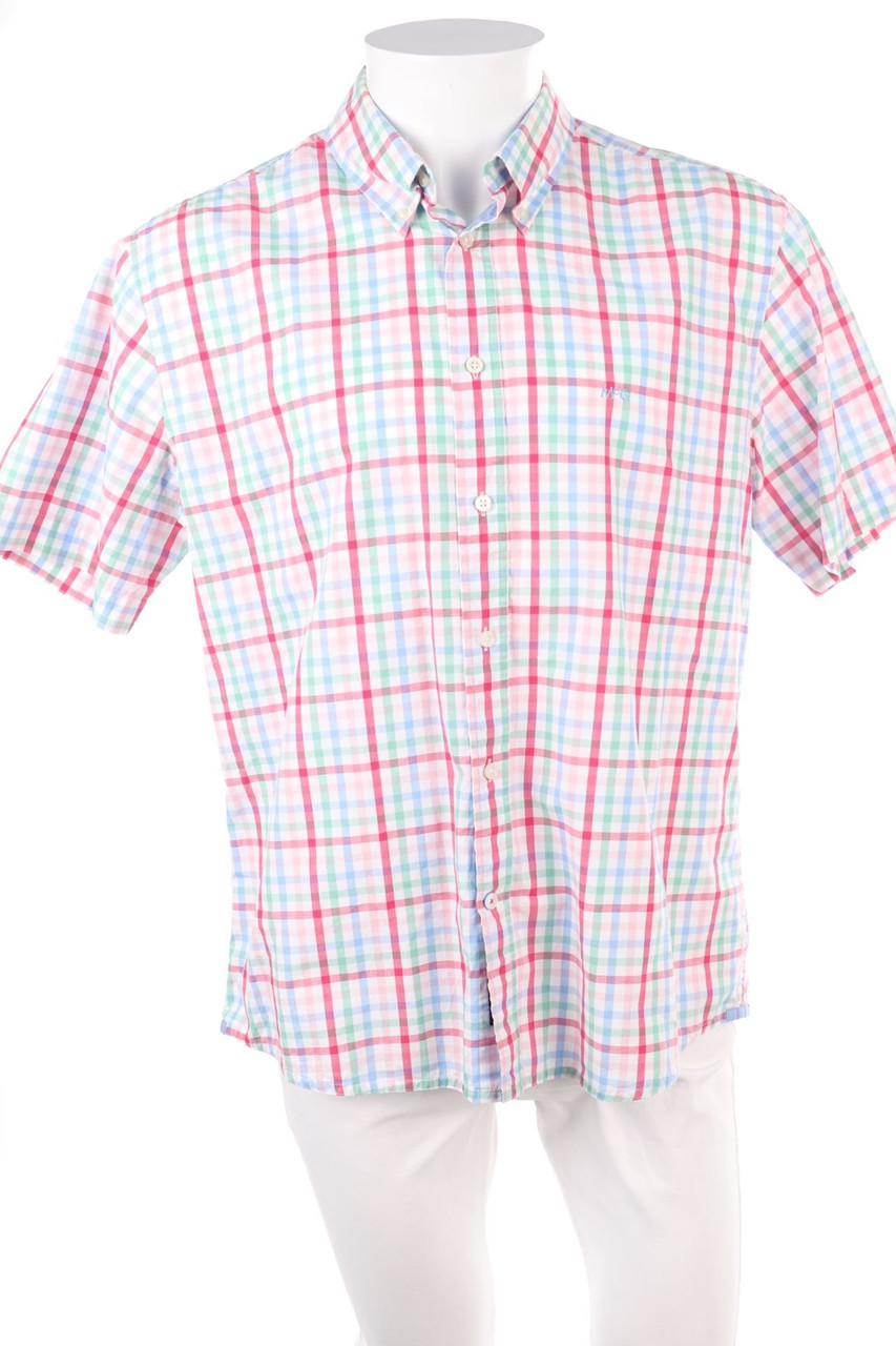 McGregor - Karo-Kurzarm-Hemd mit Button-down-Kragen aus Baumwolle - L