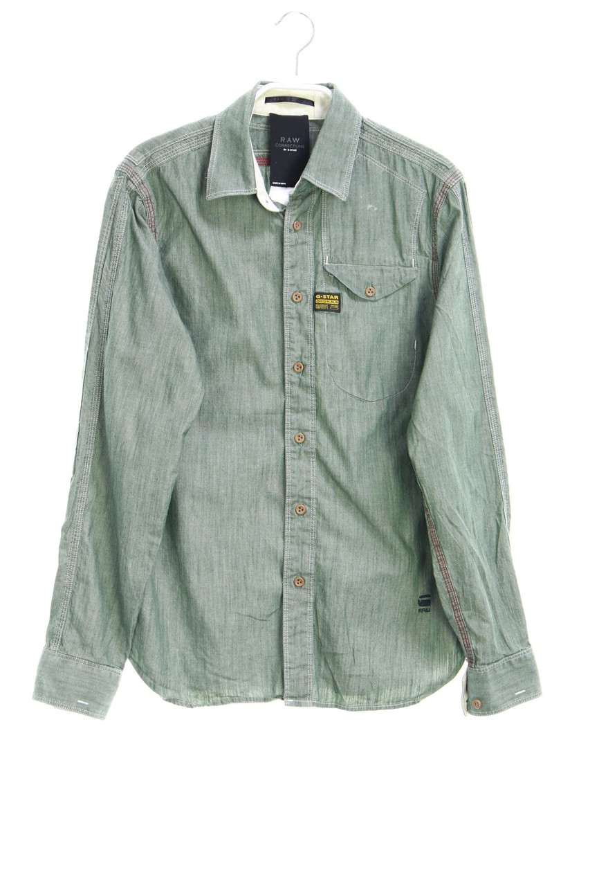 G-STAR RAW - Jeans-Hemd mit Logo-Applikation - S