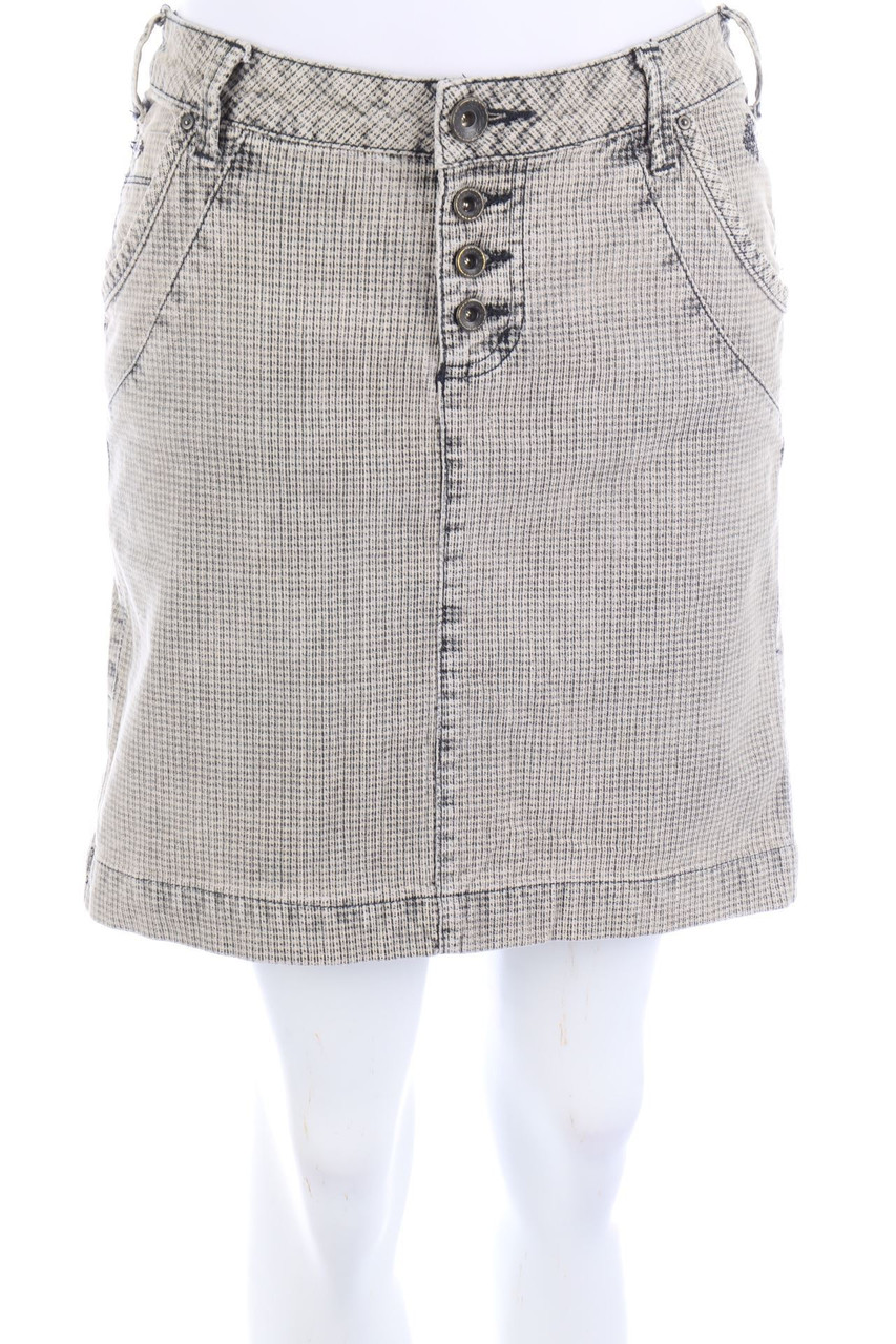 NILE atelier - Mini-Minirock aus Baumwolle mit Logo-Plakette - D 38