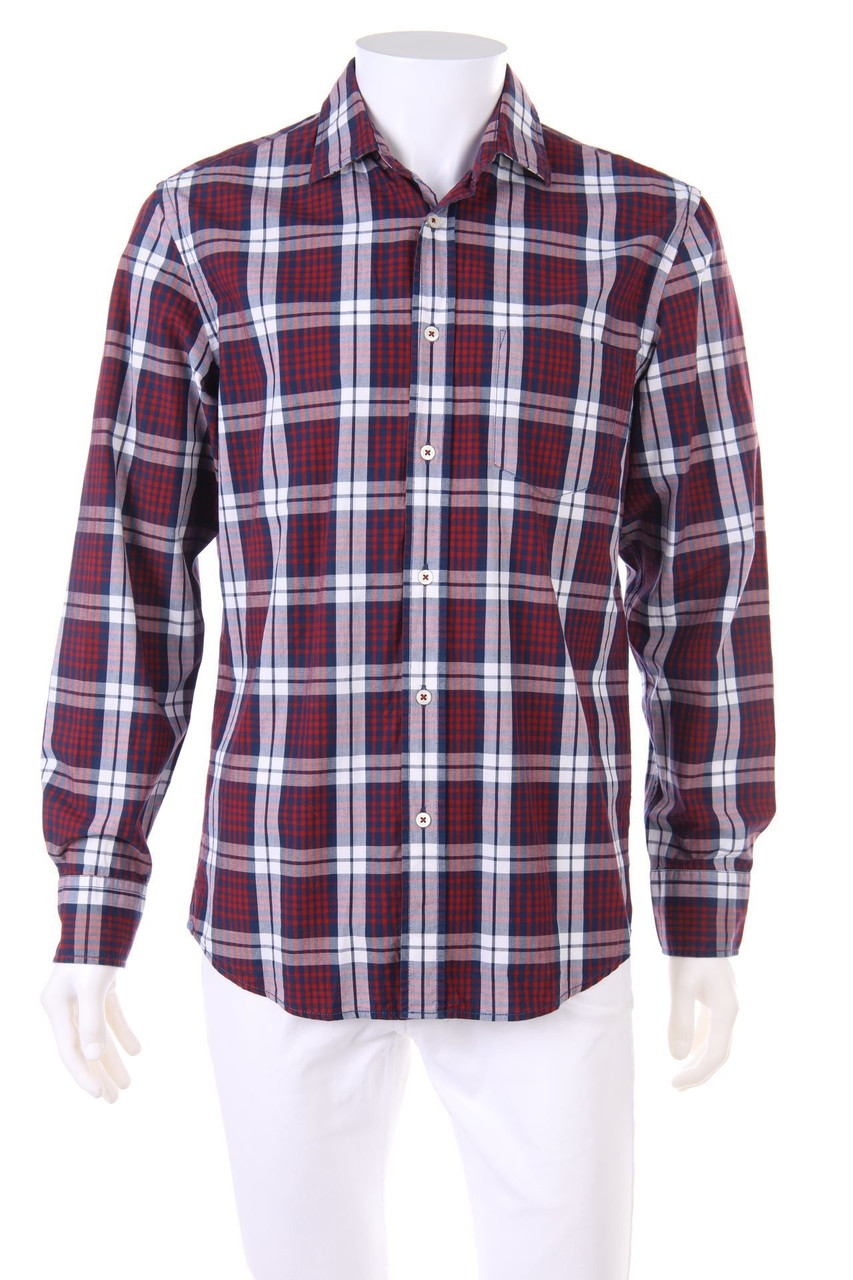 Marc O´Polo - kariertes Hemd mit Elbow Patches - M