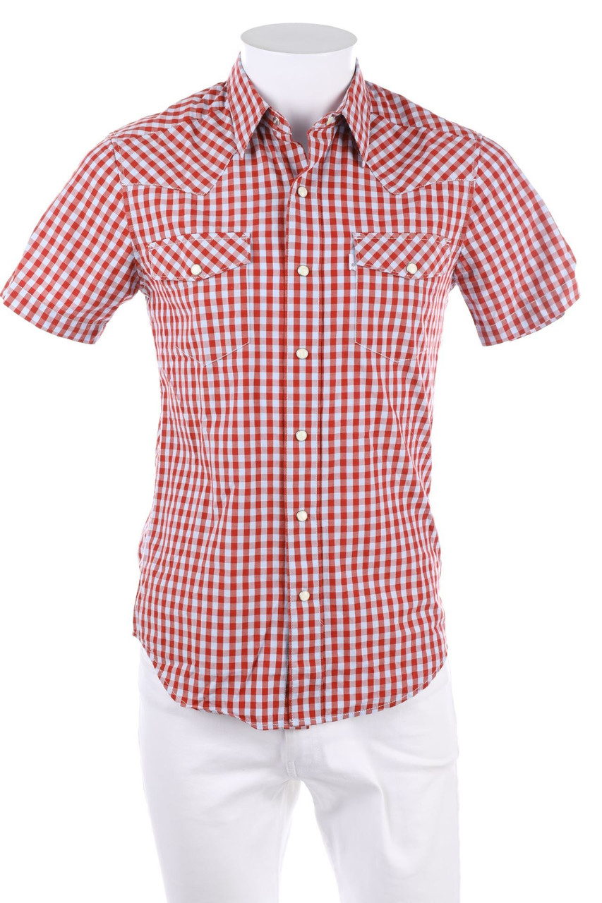 LEVI´S - Kurzarm-Hemd mit Karo-Muster - S