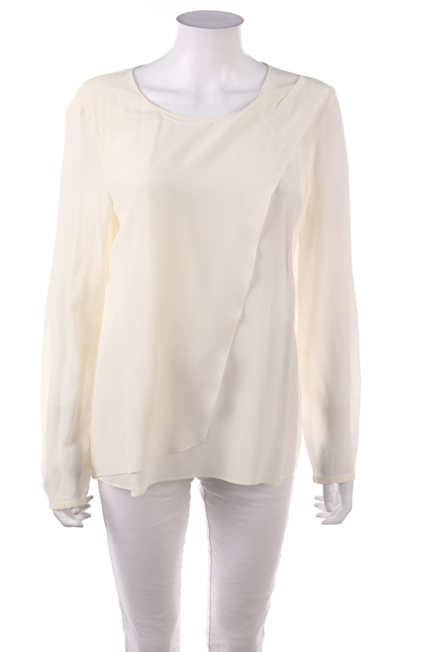 LUISA CERANO - Seiden-Bluse in Wickel-Optik - D 42