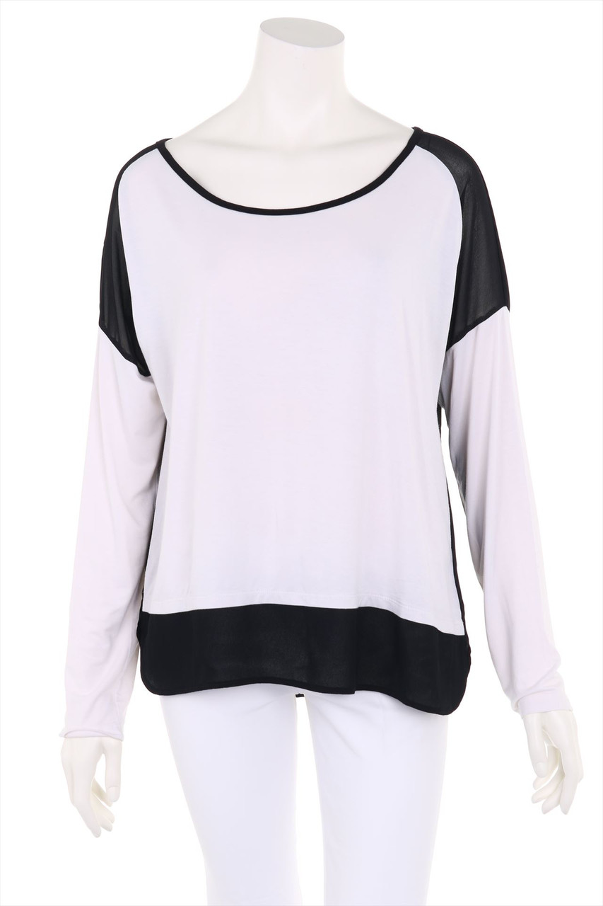 Calvin Klein - Two Tone-Batwing-Shirt im Layer Look - L
