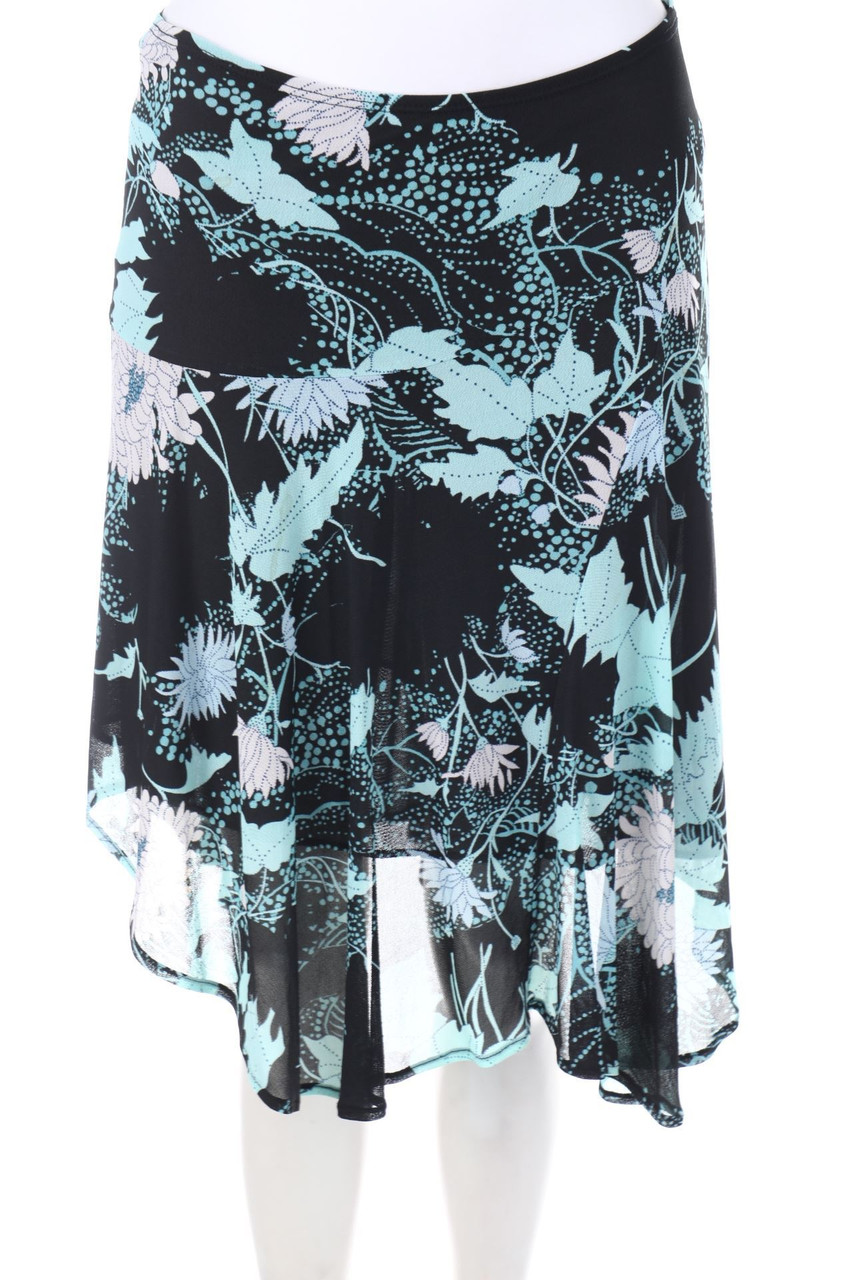 KOOKAI - Mesh-Rock mit floralem Muster - D 38