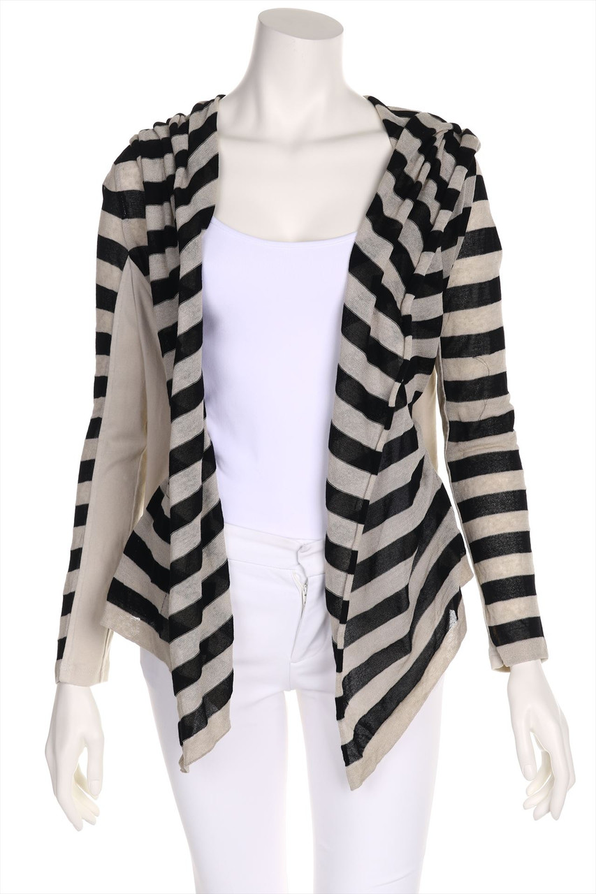 MARC CAIN - Strick-Cardigan mit Streifen - D 38-40