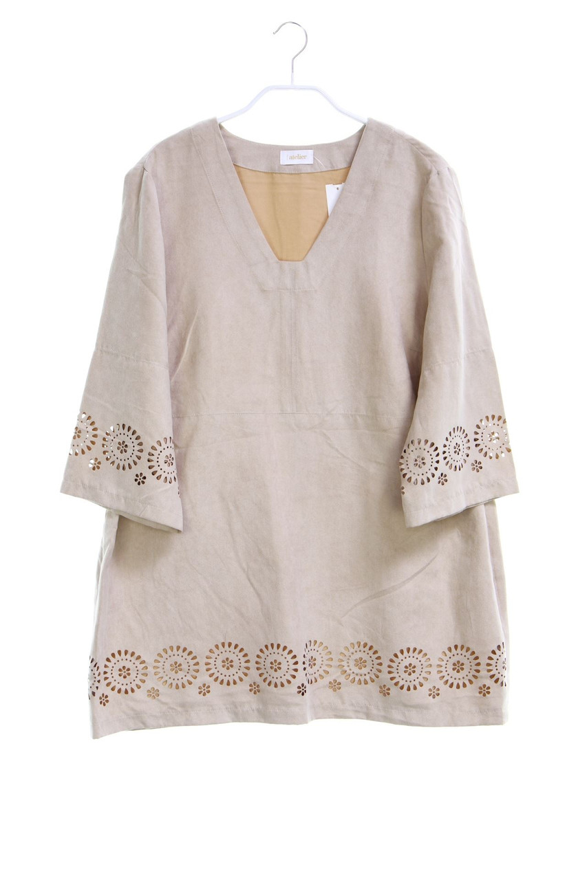 ATELIER - Tunika-Bluse mit Cut-outs - D 42