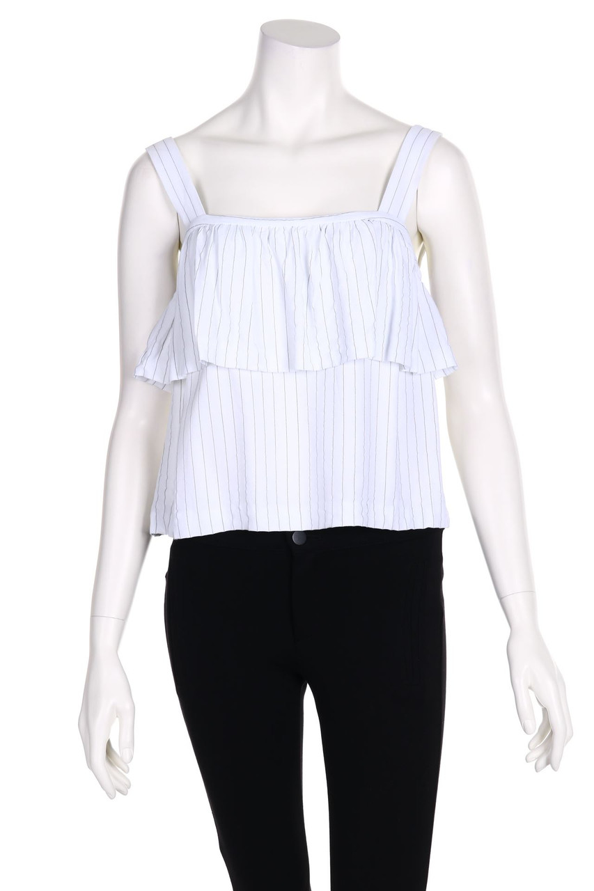 sandro PARIS - Blusentop aus Viskose mit Volants - D 38