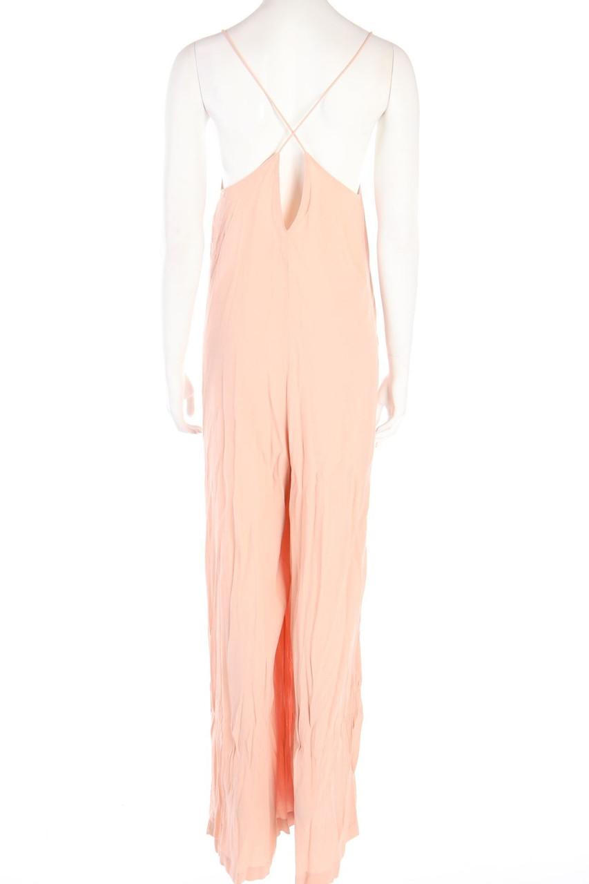 ZARA TRF - Palazzo-Jumpsuit mit tiefem Ausschnitt - M
