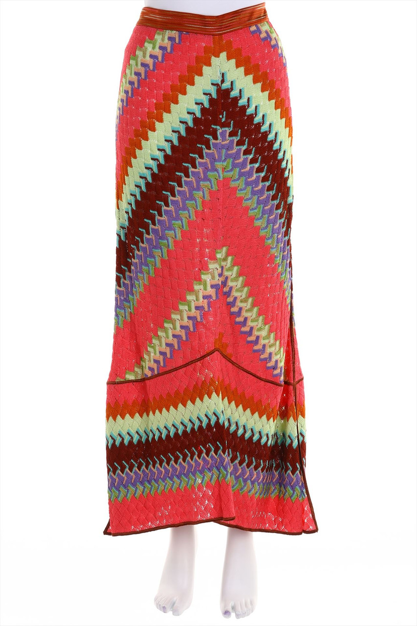 MISSONI - Maxi-Maxi-Rock aus Viskose im Hippie-Stil - D 42