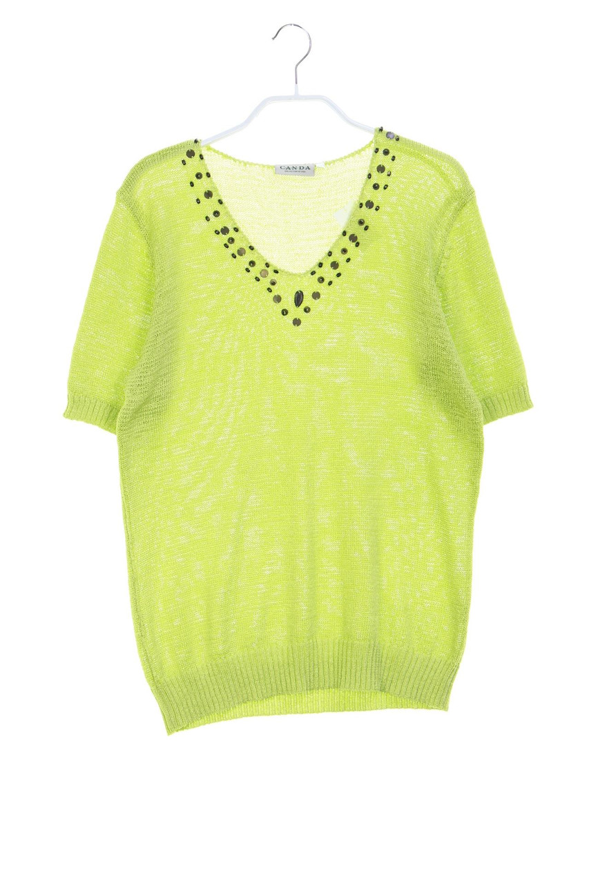 CANDA by C&A - Strick-Pullover mit Schmuckstein-Applikation - M