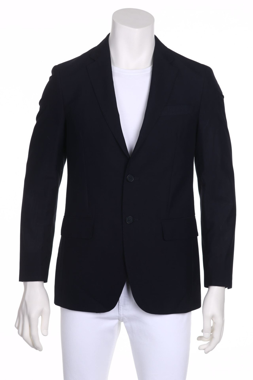 CK Calvin Klein - Business-Sakko aus Woll-Tuch mit Schlitz - 46