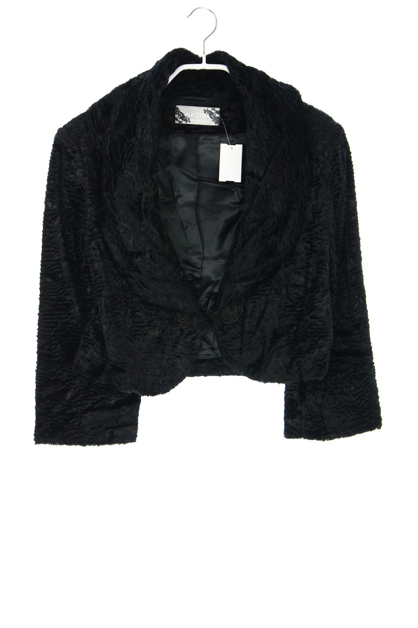NICOWA - Fake Fur-Bolero mit 3/4-Ärmel - D 36